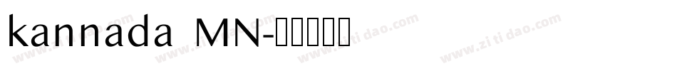 kannada MN字体转换
